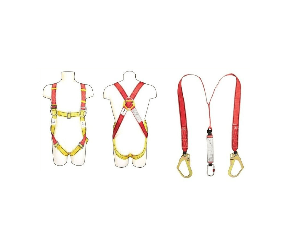 Full Body Harness Double Shock Absorbing Lanyard OPB