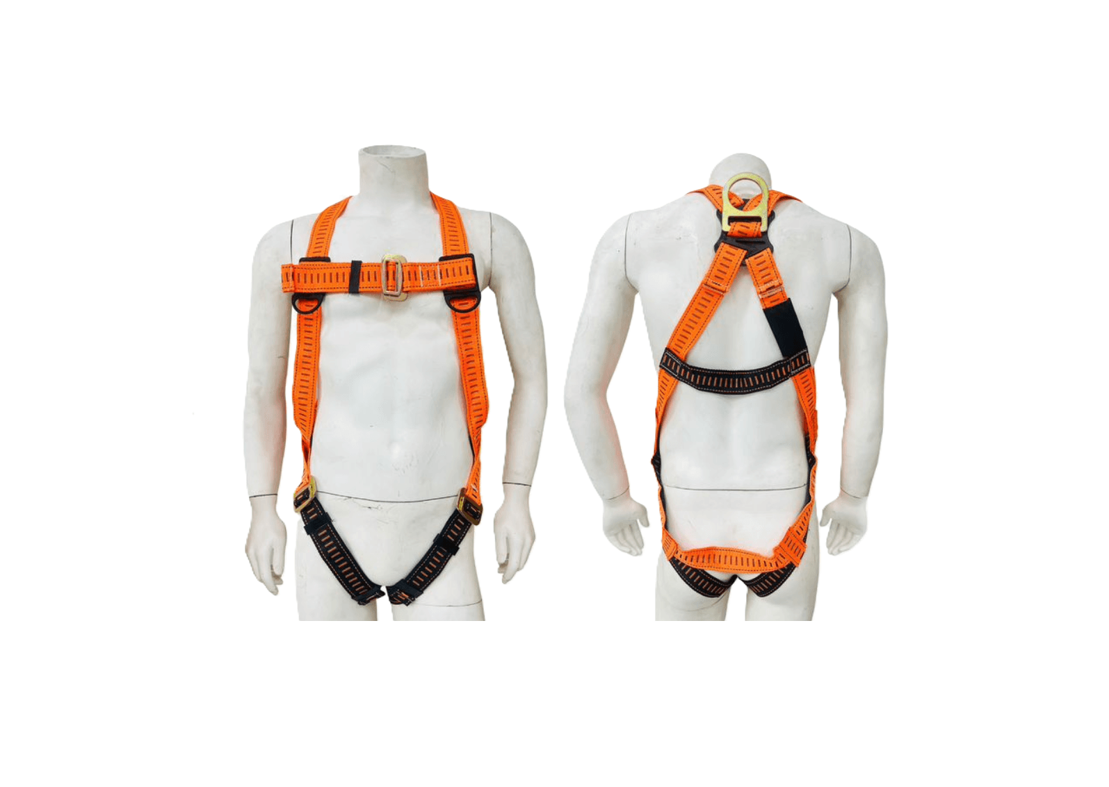 Full Body Safety Harness with Twin Webbing Lanyard and Shock Absorber