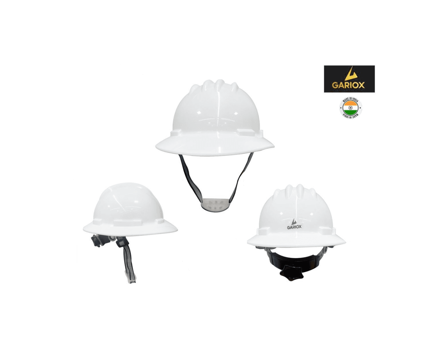 GARIOX Full Brim Ratchet Type Safety Helmet 8000R HDPE ANSI Class E
