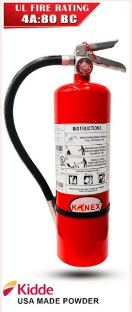 KANEX Multi Purpose Portable Fire Extinguisher 10 lbs (4A:80BC UL)
