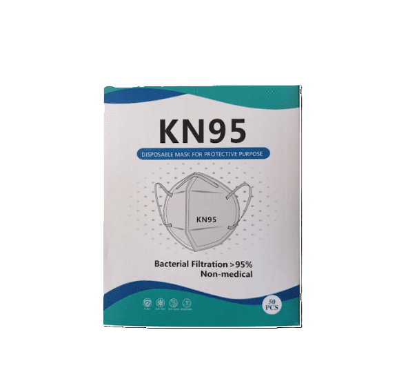 KN95 Protective Face Mask 50 Pack - Foldable Dust Mask