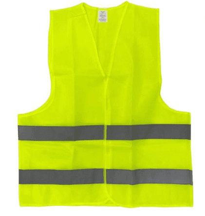 Volta High Visibility Safety Vest - Yellow - 2 Reflective Stripes