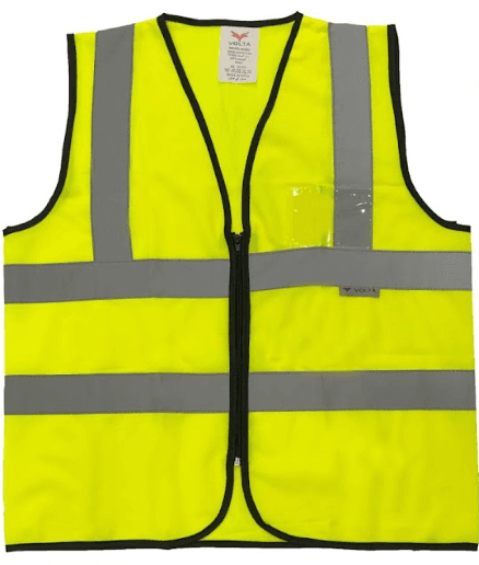Volta Safety Vest with Zipper & PVC ID Pocket